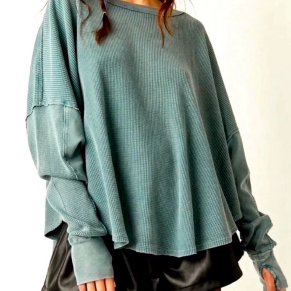 Free People Drop the Mic Long Sleeve Top - Picture 3 of 8